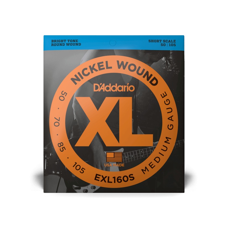 D'Addario EXL160S Set Bass XL 50-105 Short Scale Strings