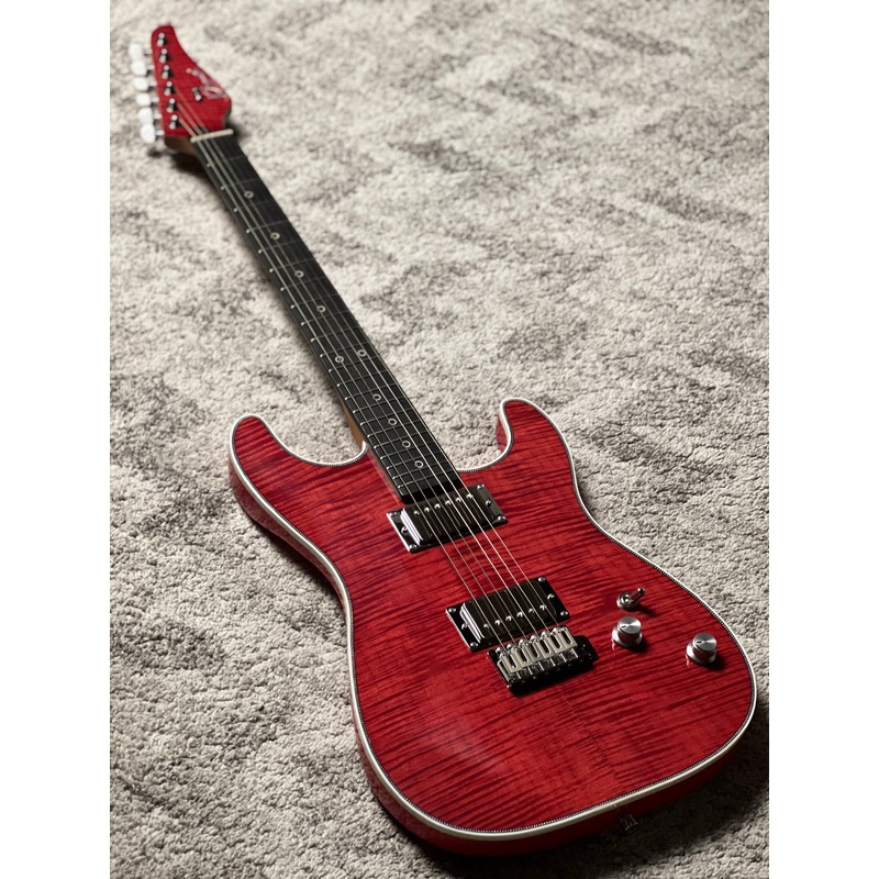 Dhatarattha Custom DST HH Flame in Crimson Red with Rosewood FB