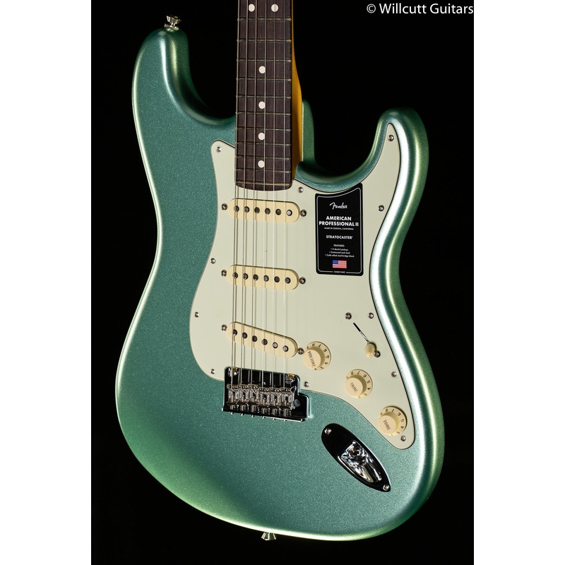 Fender American Professional II Stratocaster Mystic Surf Green Rosewood Fingerboard (080)