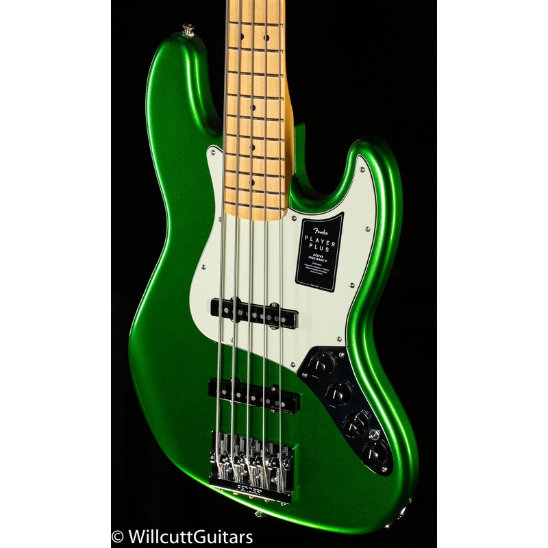 Fender Player Plus Jazz Bass V Maple Fingerboard Cosmic Jade Bass Guitar