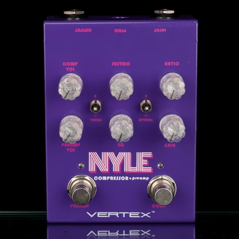 Used Vertex Nyle Compressor Preamp Guitar Effect Pedal With Box