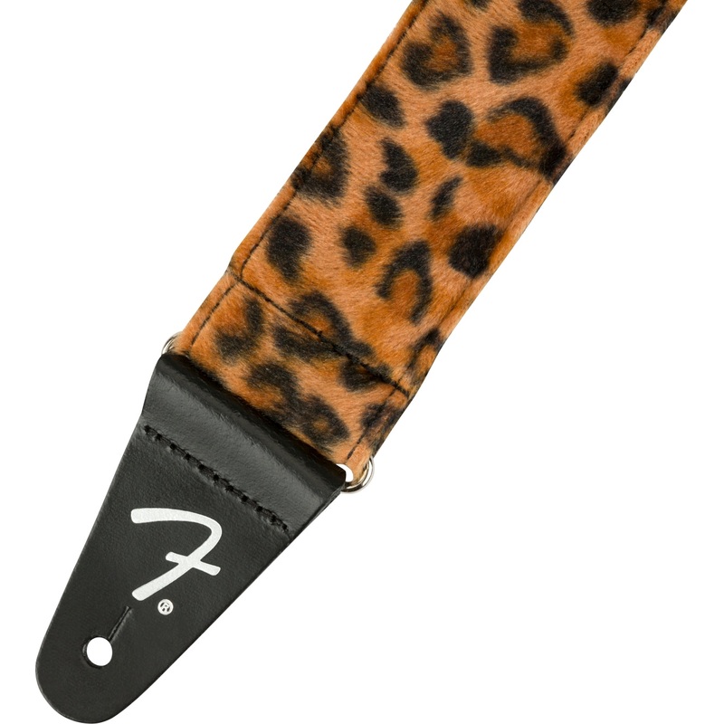 FENDER WILD ANIMAL PRINT STRAPS, 2" Leopard
