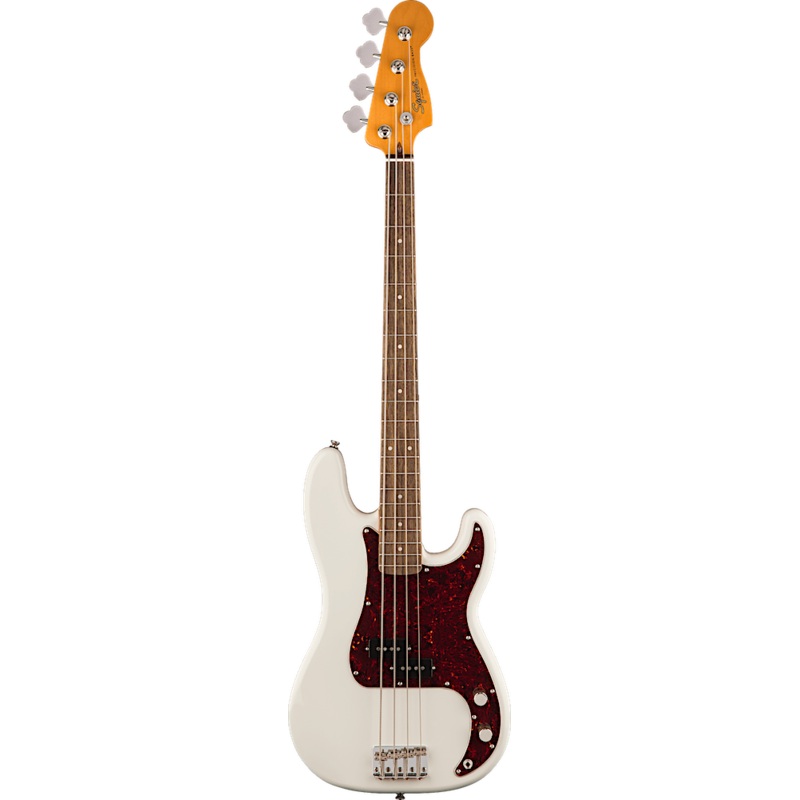 Squier Olympic White Classic Vibe '60s Precision Bass Guitar with Laurel Fingerboard