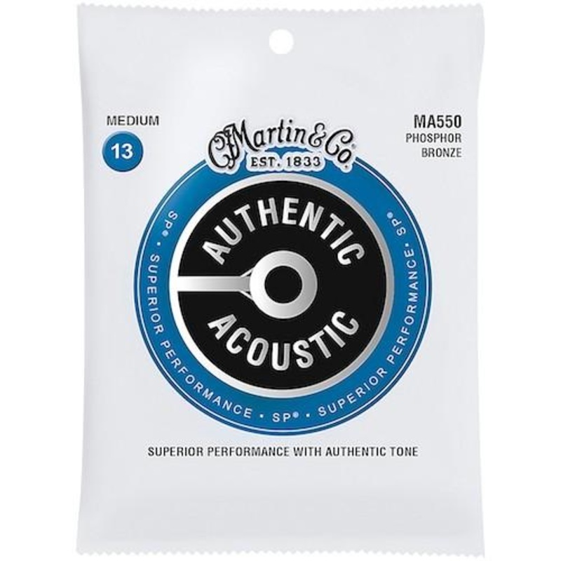 C.F Martin Guitars MA550 SP Authentic Acoustic Medium Phosphor Bronze Guitar Strings .013 -.056