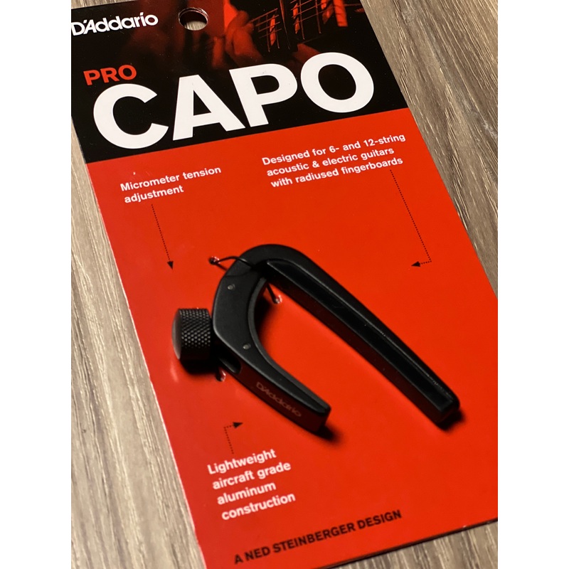 D'Addario PW-CP-02 NS Capo in Black