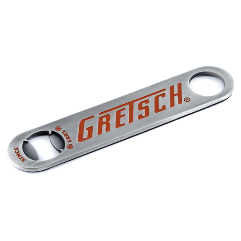Gretsch Logo Beer Bottle Opener - Brushed Aluminum (1 Piece)