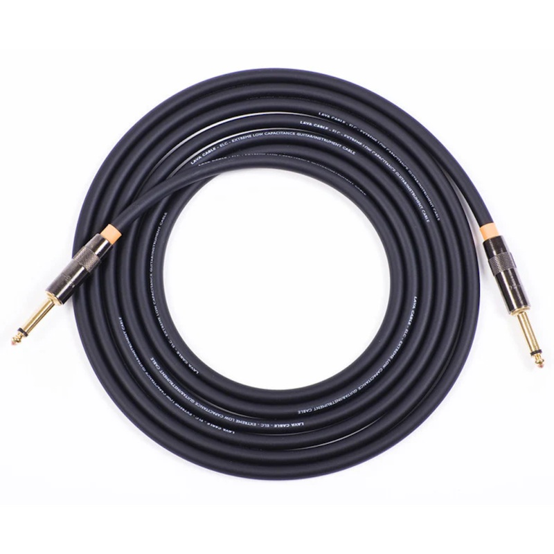 Lava Cable LCELC15 Black 15' 1/4" Straight to Straight Instrument Cable