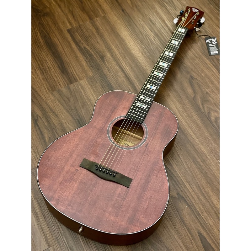 Chard WD48OM Acoustic Electric Solid Top in Yellow Natural Satin with Fishman Presys