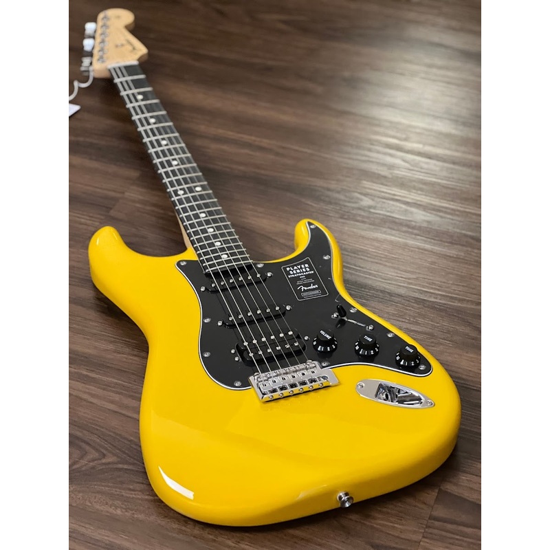 Fender Limited Edition Player HSS Stratocaster with Ebony FB in Neon Yellow