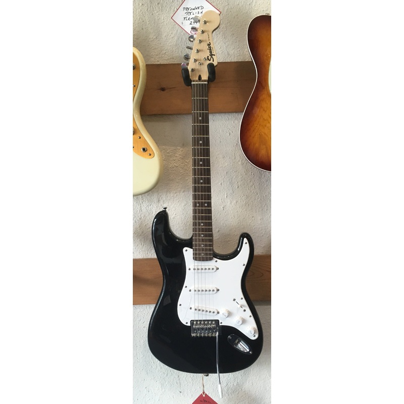 Used Squier Bullet Stratocaster Black Electric Guitar