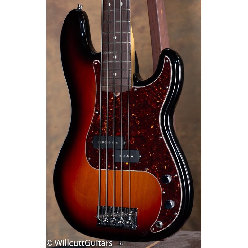 2020 Fender American Professional II Precision Bass V 3 Color Sunburst