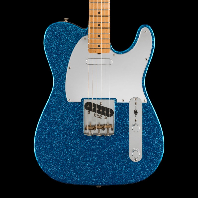 Fender Artist Series J Mascis Tele Bottle Rocket Blue Flake With Gig Bag Demo