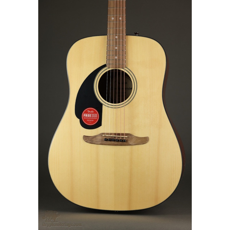 Fender California Standard Redondo Left-Handed, Spruce Top, Black Pickguard, Natural - New
