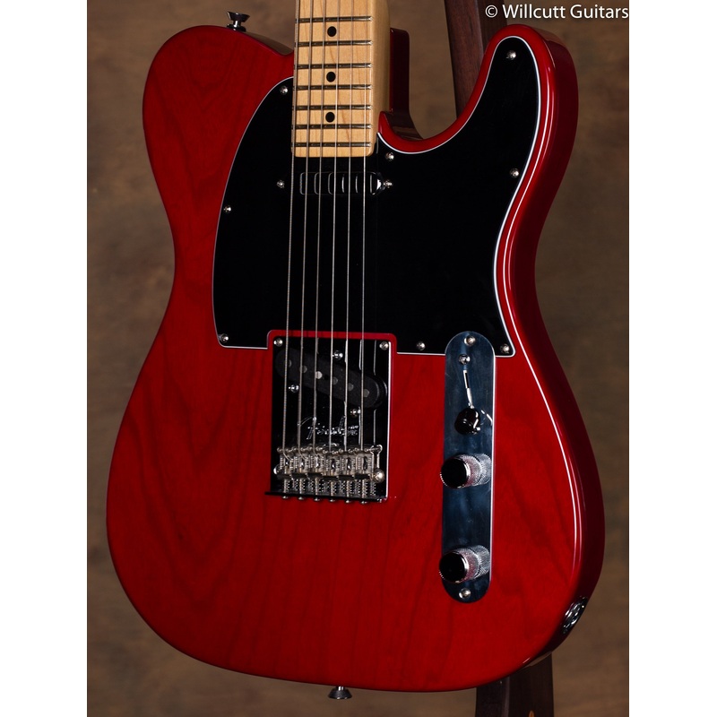 Fender American Standard Telecaster Maple Neck Crimson Red Transparent USED