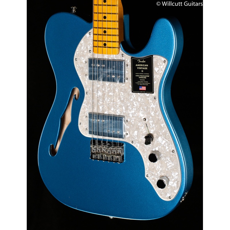 Fender American Vintage II 1972 Telecaster Thinline Lake Placid Blue (946)