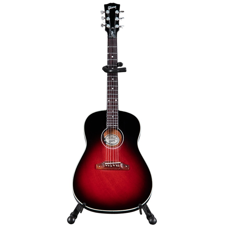 Gibson AXE HEAVEN J-45 Slash Vermillion Burst 1.4 Scale Mini Guitar Model