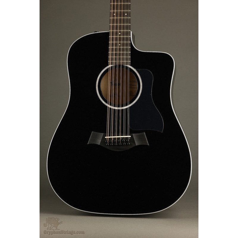 Taylor 250ce-BLK Plus 12-String Acoustic Guitar - New