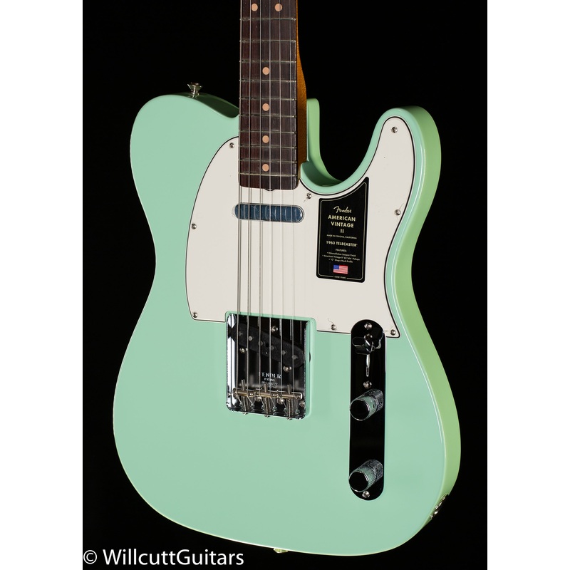 Fender American Vintage II 1963 Telecaster Rosewood Fingerboard Surf Green (419)