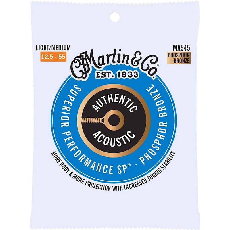 C.F. Martin Guitars MA545 SP Light/Medium Phosphor Bronze Acoustic Guitar Strings .0125 -.055