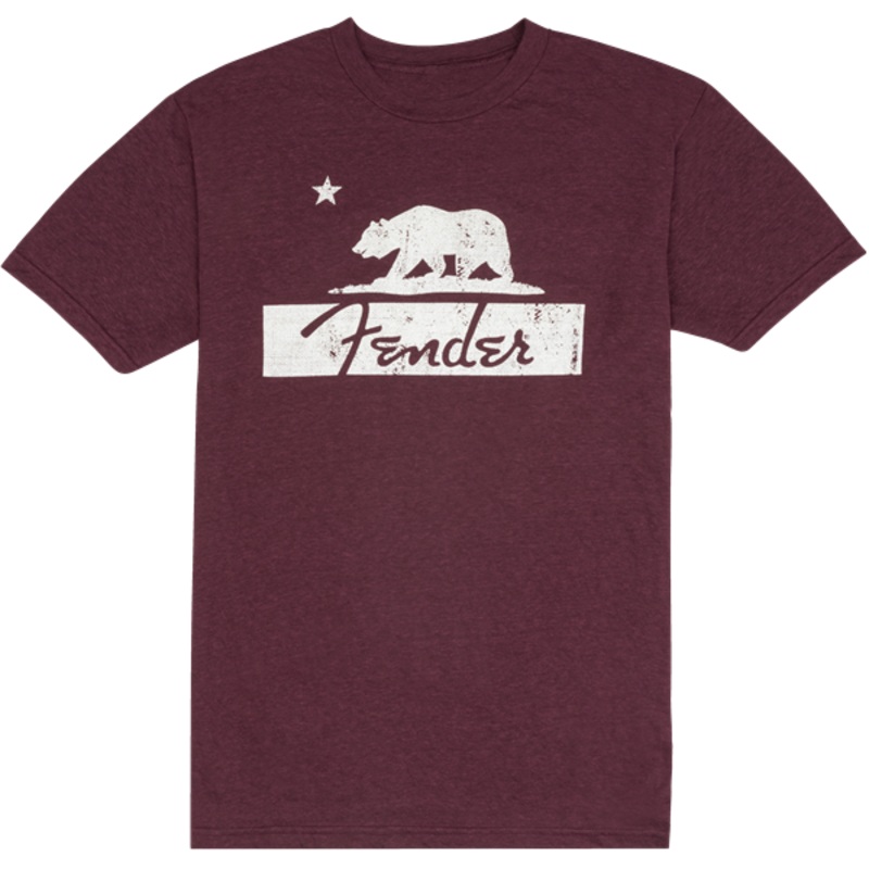 Fender Burgundy Bear Unisex T-Shirt M