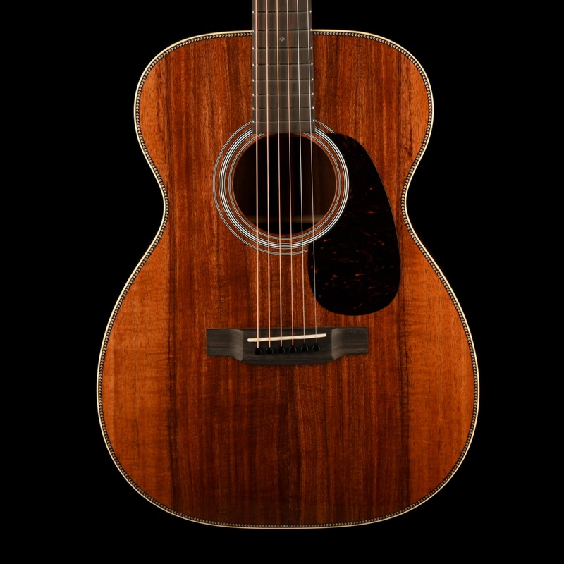 Pre Owned 2025 Martin Custom Shop 00-28 All Flamed Koa Natural Acoustic Guitar With OHSC