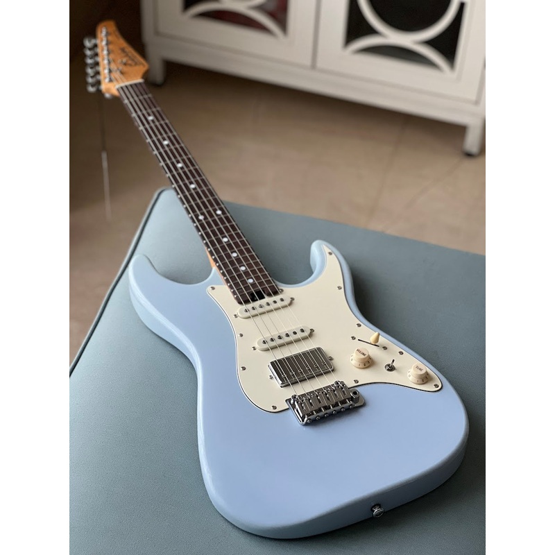 Soloking MS-11 Classic MKII MOD with rosewood FB and Seymour Duncan TB14 in Sonic Blue
