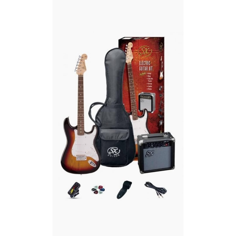 SX Stratocaster Electric Guitar Pack (3/4) Sunburst