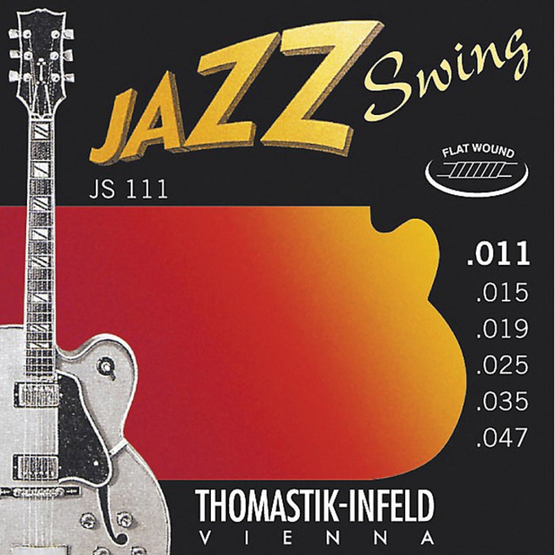 Thomastik JS111T Jazz Swing Series Flatwound Set 11/47 Tin Plated trebles
