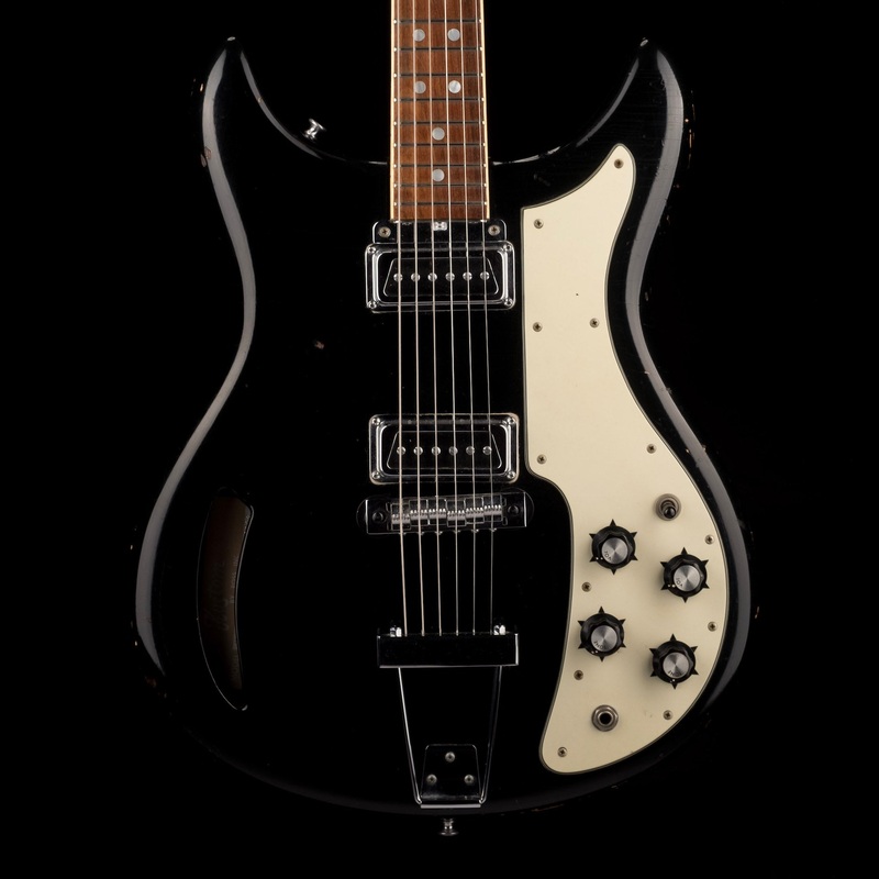 Vintage 1968 Kustom K-200B Black Electric Guitar With HSC