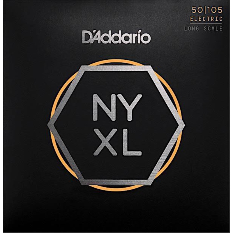 D'Addario NYXL50105 Medium Long Scale Electric Bass Strings .050 -.105