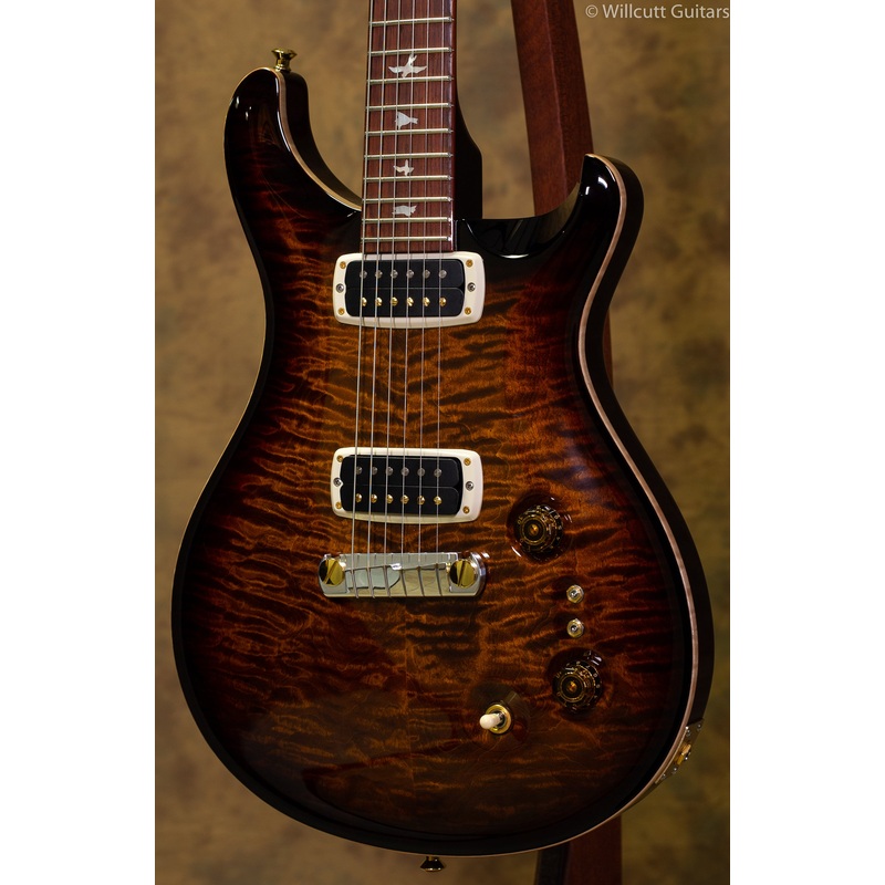 PRS Wood Library Pauls Guitar Black Gold Burst Quilt USED