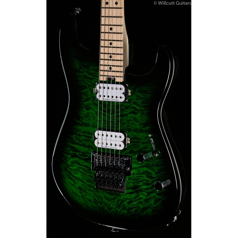 Charvel Pro-Mod San Dimas Style 1 HH FR M QM Transparent Green Burst