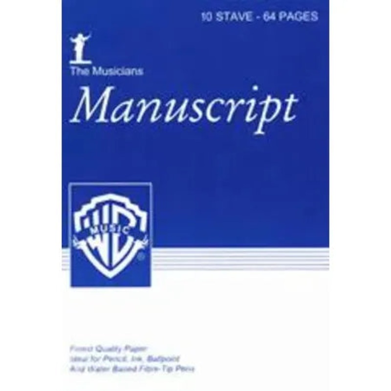 Faber Music: Manuscript A4 10-stave 100pp (white pad)