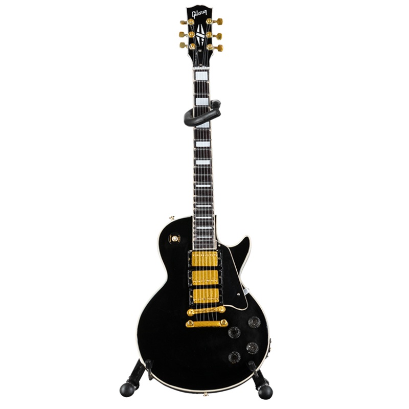 Gibson AXE HEAVEN Les Paul Custom Ebony 1:4 Scale Mini Guitar Model