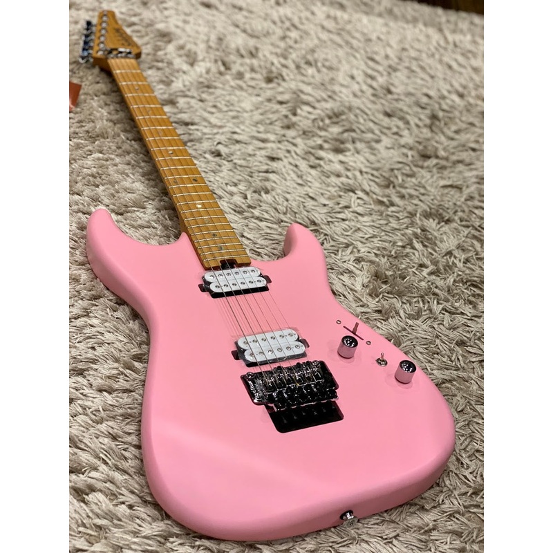 Soloking MS-1 Custom 22 HH FR in Satin Shell Pink Matte with Floyd Rose