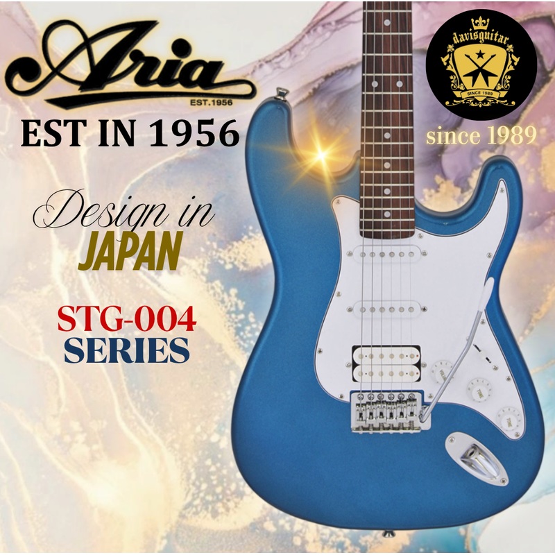 Aria Electric Guitar STG-004 Metallic Blue