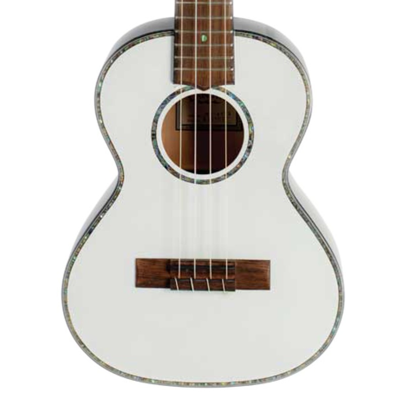 Lanikai JMS-AWT2 Julia Michaels Tenor Ukulele White Pearl with Gig Bag