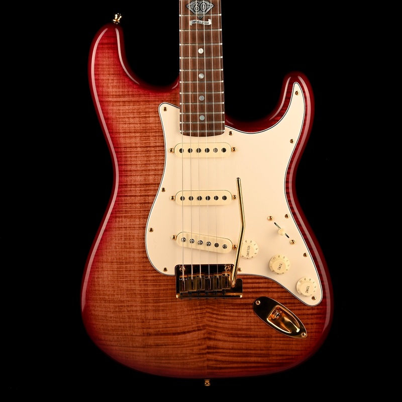 Pre Owned Fender Custom Shop 60th Anniversary Presidential Select Stratocaster Wine Red with OHSC