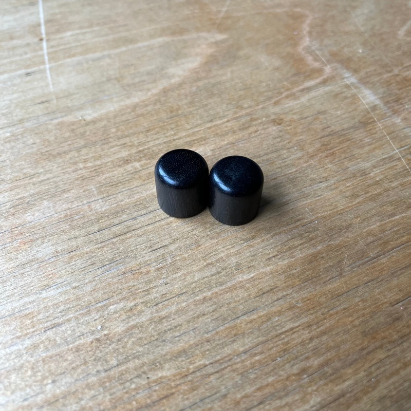 Stew Mac Ebony Dome Knob Set