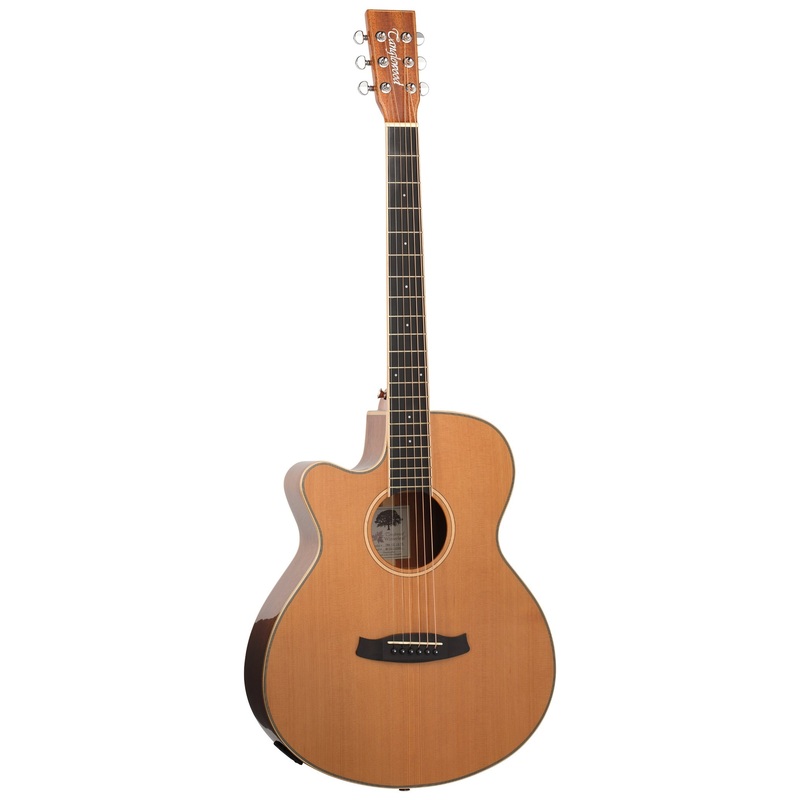Tanglewood Winterleaf TW4CE-NA-LH Solid Top Left Handed Folk Electric Acoustic Guitar