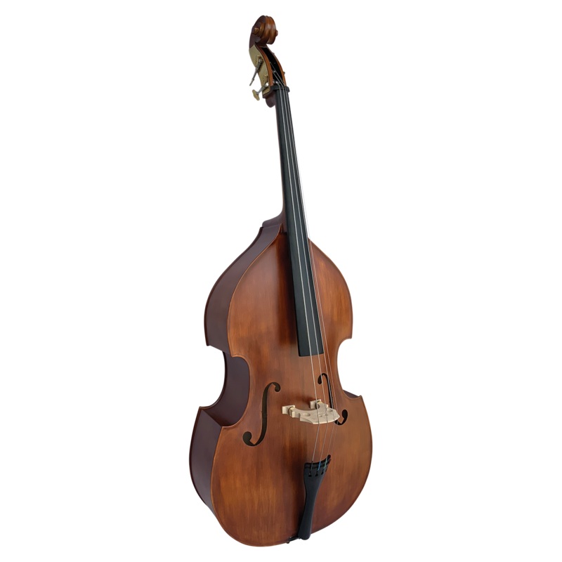 Vivo VIBSS1-24 Encore 1/2 Double Bass All Solid w/ Bag Antique Finish - Setup