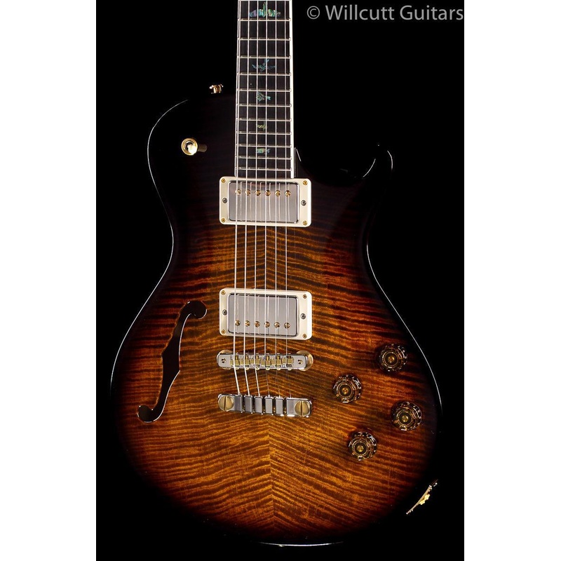 PRS McCarty Singlecut 594 Semi-Hollow Artist Package Black Gold Burst