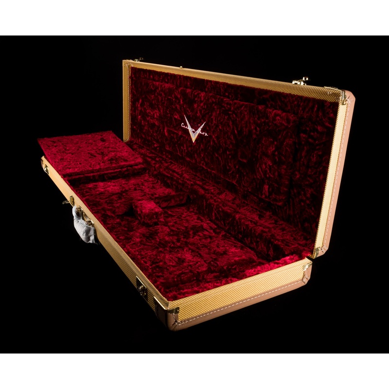 Used Fender Custom Shop G&G Deluxe Precision Bass Case Tweed with Red Interior