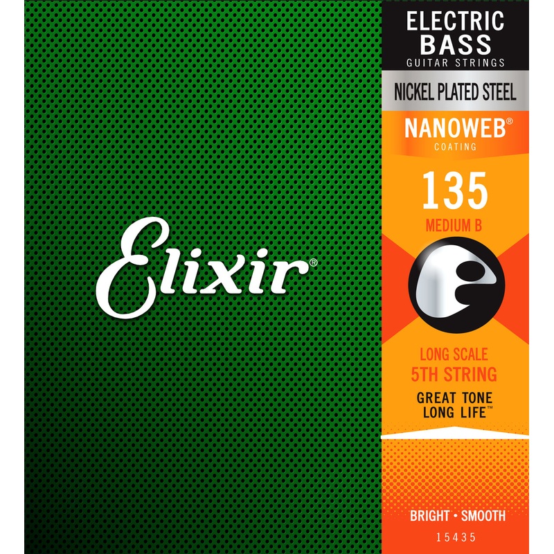 Elixir 15435 Nanoweb Single Bass Heavy B .135