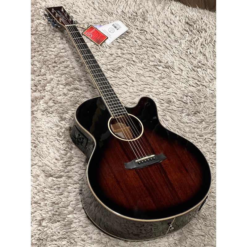 Tanglewood TW4 E SJ AVB Winterleaf Super Jumbo Cutaway in Autumn Vintage Burst Gloss