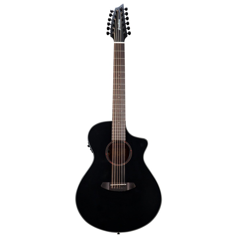 Breedlove Discovery S Concert Satin Black 12 String CE European-African Mahogany