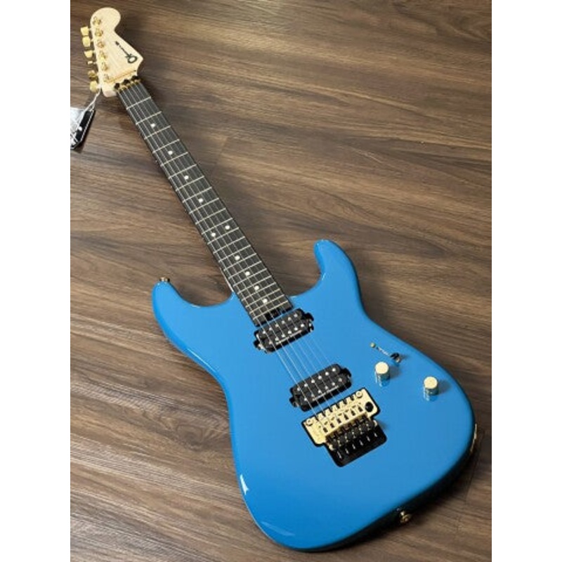 Charvel Pro-Mod San Dimas Style 1 HH FR with Ebony in Miami Blue