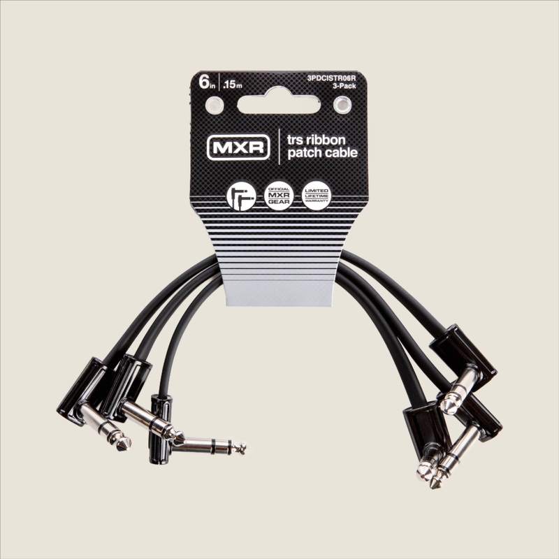 MXR 6in TRS Ribbon Patch Cable - 3 Pack