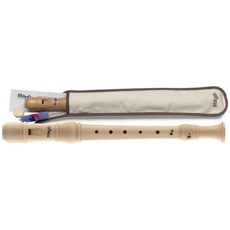 Stagg REC3-BAR/WD Maple Wooden Soprano / Descant Recorder