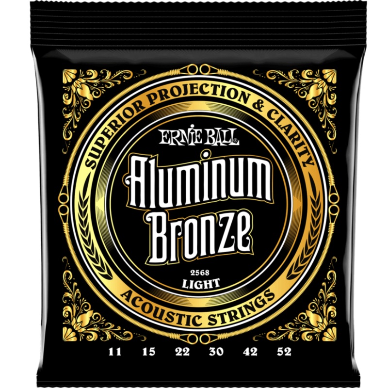 Ernie Ball P02568 Aluminum Bronze Light Acoustic Guitar Strings .011 -.052